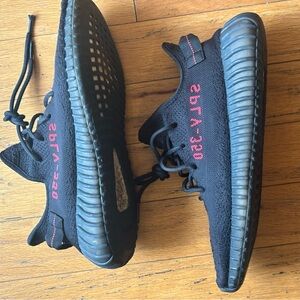 Barely used Yeezy Boost 350 V2 Core Black / Red (Size 11.5)